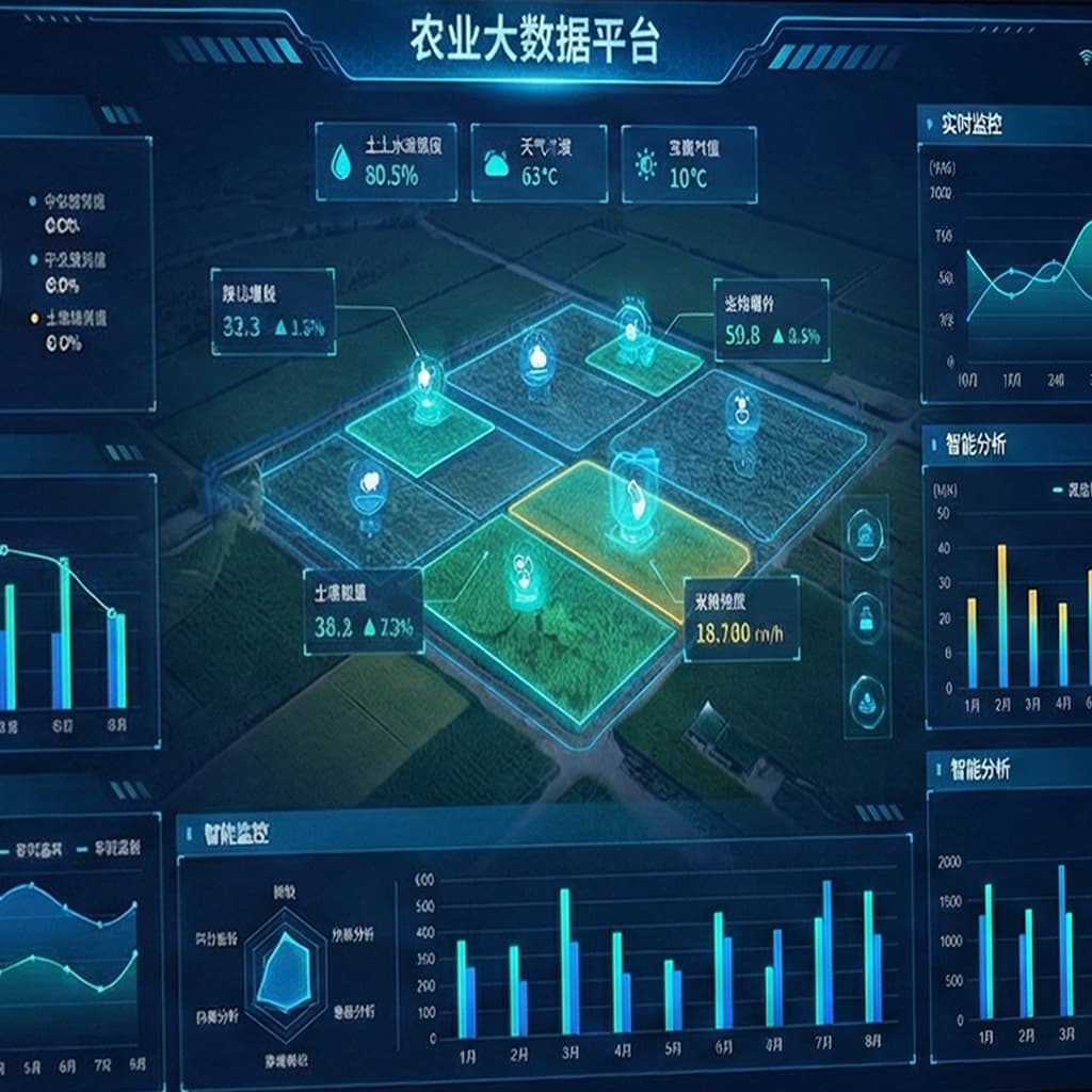 农业大数据系统仪表板